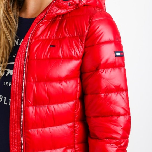 NWT Tommy Hilfiger Women Quilted Jacket, Red - Picture 2 of 4